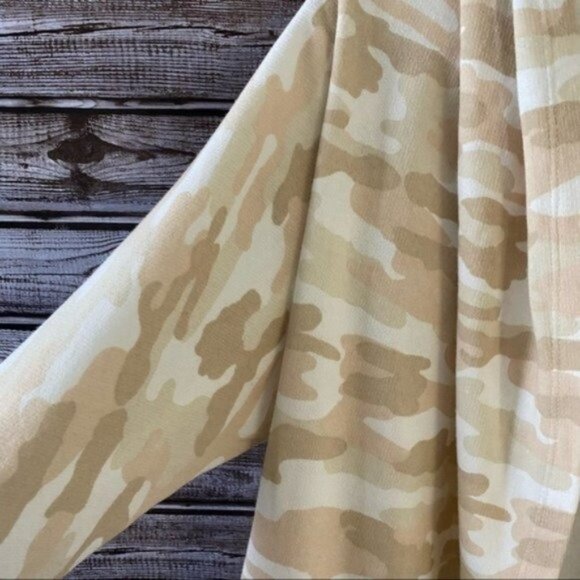 NWT Lucky Brand Women's‎ Camo Print Open-Front Cardigan Sweatshirt Size S - Picture 5 of 12